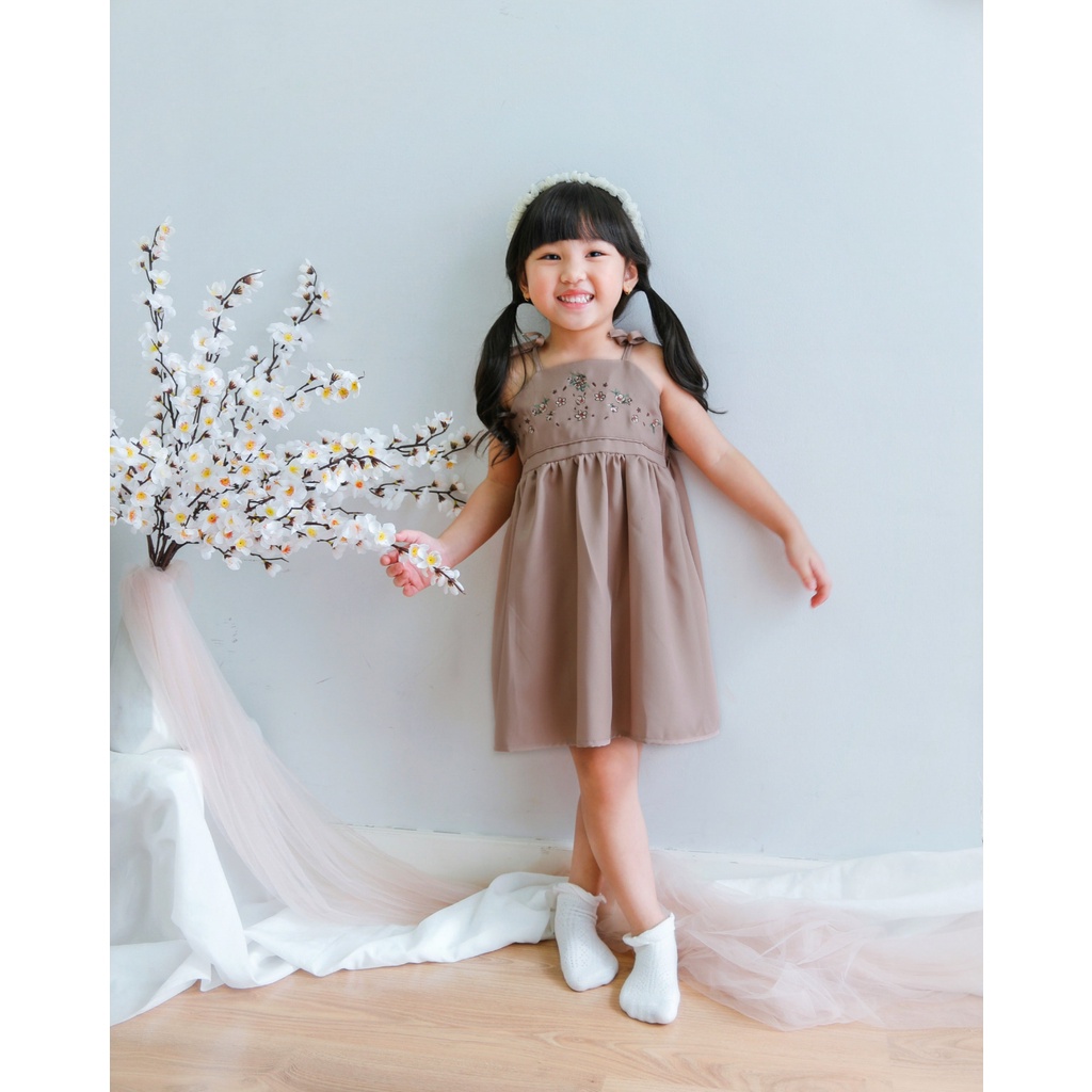 FELYSIA DRESS | Dress Anak | Dress Tunik Anak | Dress Bordir Anak