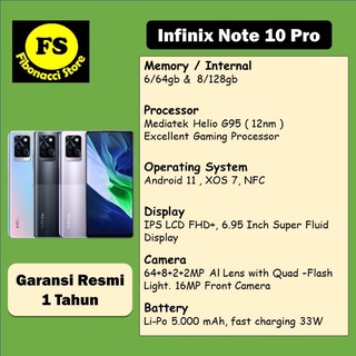 Infinix Note 10 Pro 8/128Gb & 6/64Gb - Garansi Resmi