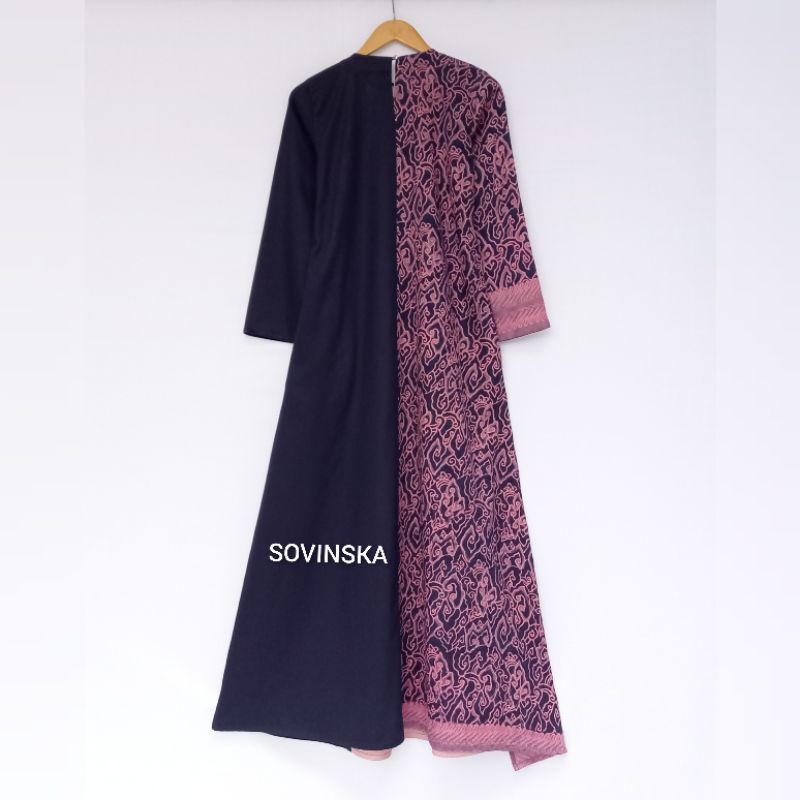 Gamis Batik WTP 22 MM Navi V3