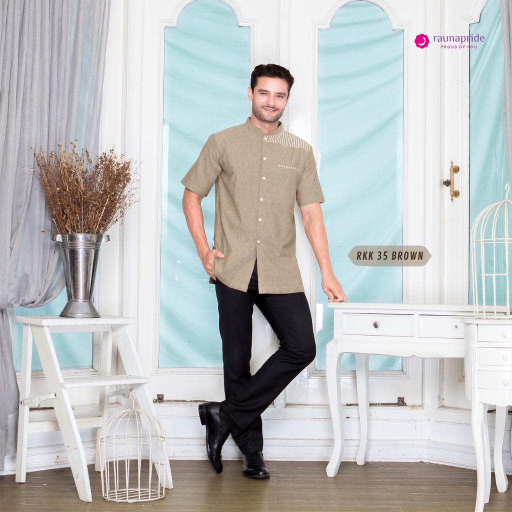 Rauna - Baju Muslim - Koko Dewasa 35 Brown