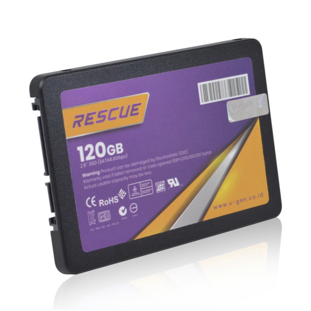 PAKET HEMAT SSD 120GB V-GeN RESCUE + HDD CADDY 9.5mm / 12.7mm SATA III VGEN 128GB