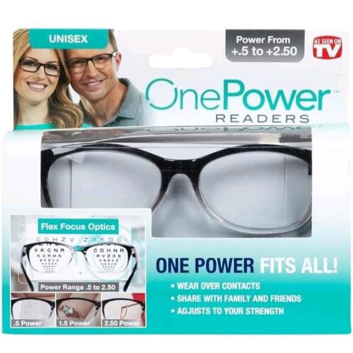 [BISA COD] Kacamata Baca Plus Auto Focus Adjusment Ajaib One Power Readers Untuk Pria Dan Wanita Original 100%