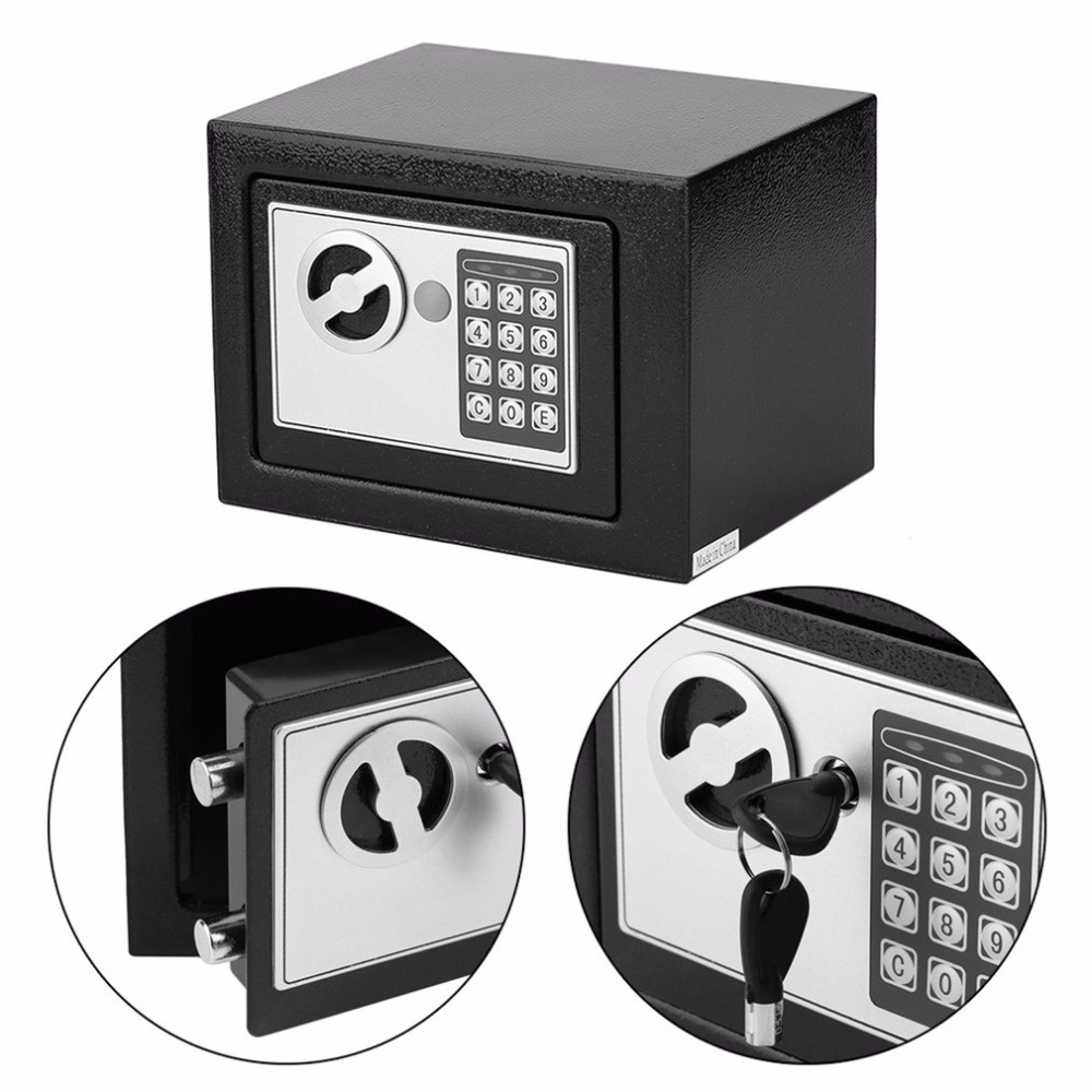 TaffGUARD Kotak Brankas Hotel Mini Electric Password Safe Deposit Box 4.6L - 17E