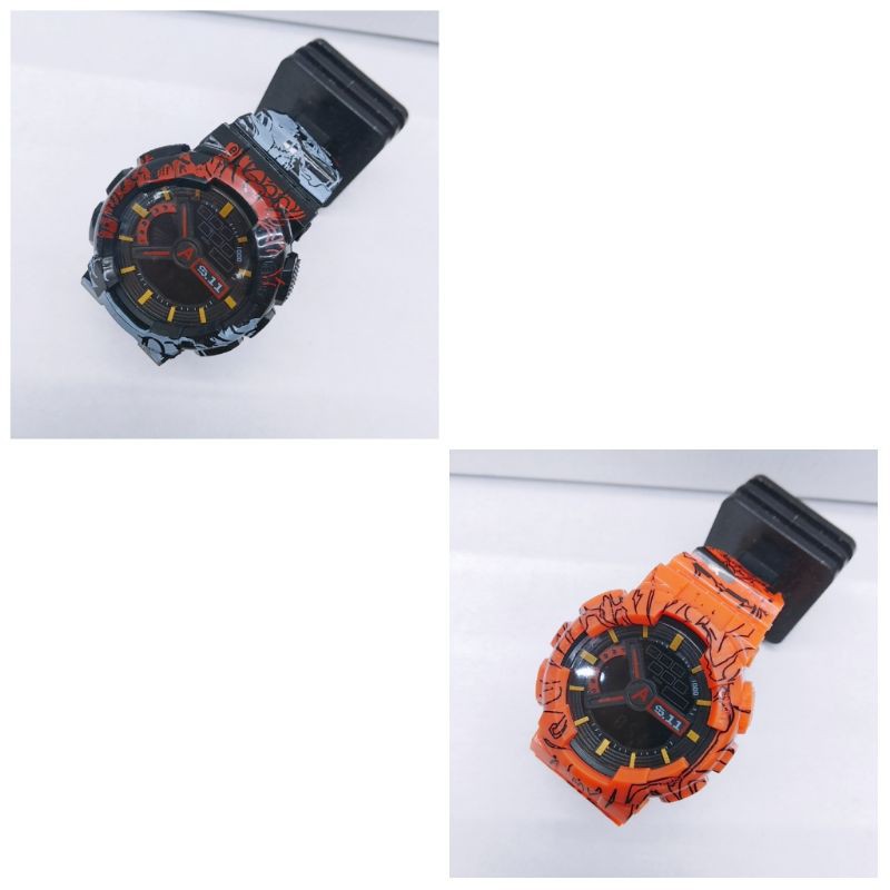 Jam Tangan Kuarsa Militer Pria, Arloji Olahraga Elektronik Tahan Air dengan Tampilan Ganda Alarm S S