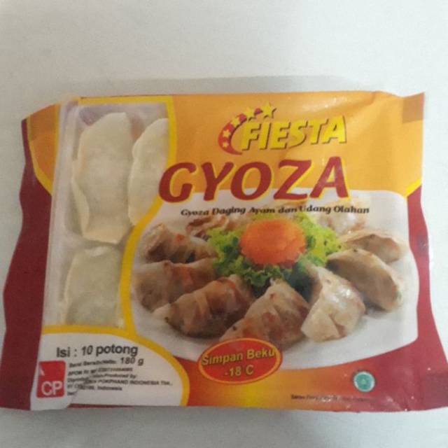 

Fiesta gyoza isi 10 pcs 180gr - gyoza daging ayam dan udang olahan