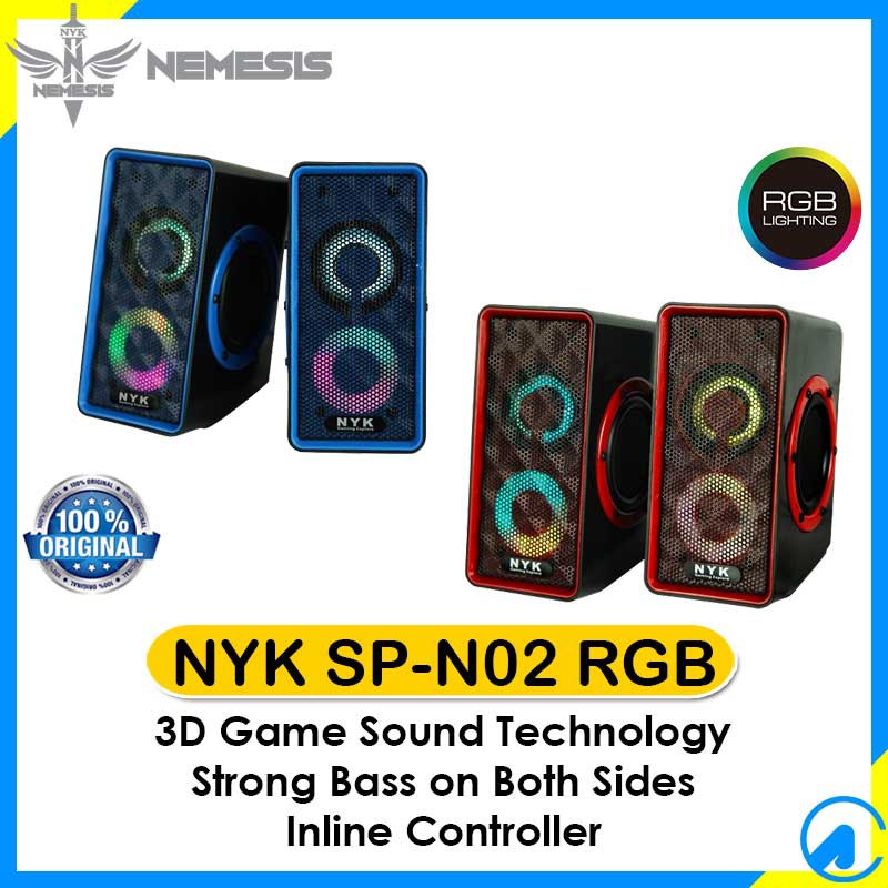 speaker gaming NYK SP-N01 speaker aktif PC Laptop NYK 3.5mm usb