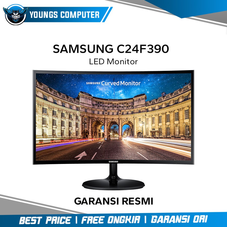 LED MONITOR SAMSUNG 24&quot; LC24F390 CURVE GARANSI RESMI C24F390 24F390