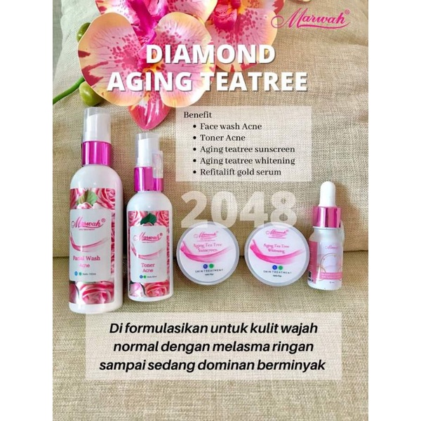 Marwah skincare ECER paket Aging teatree