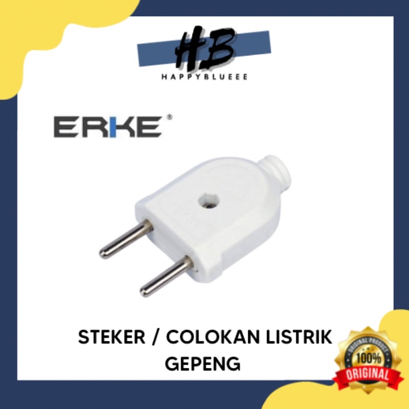 ERKE STEKER GEPENG SNI / COLOKAN STEKER ERKE GEPENG / COLOKAN LISTRIK