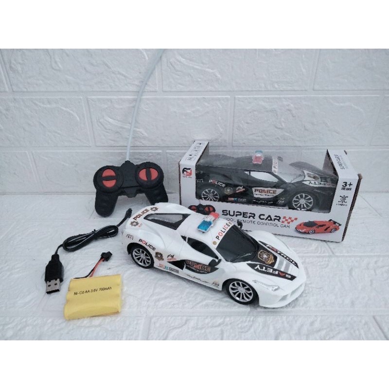 Mainan remote control RC super cars race balap polisi police sedan mobil mobilan