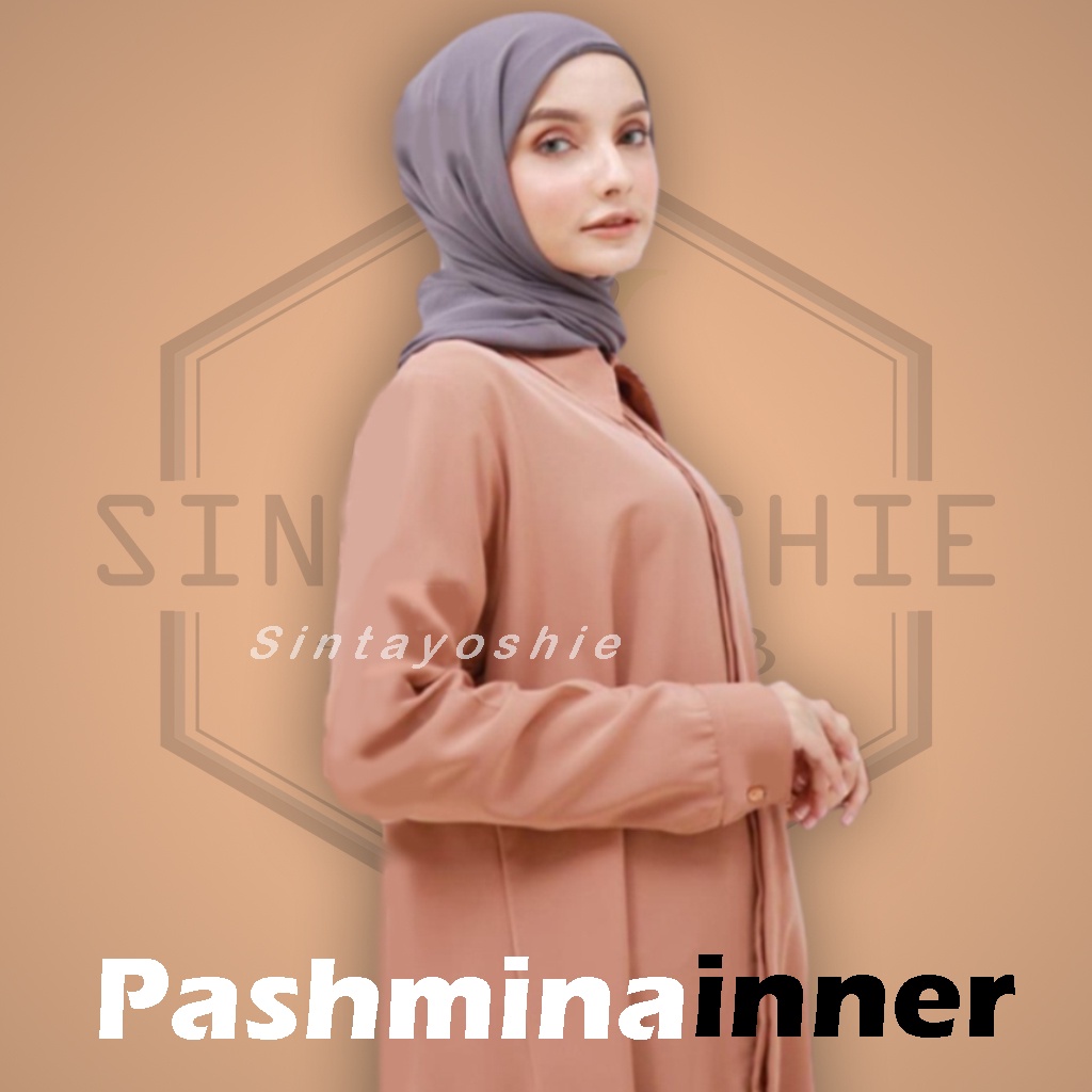 KERUDUNG PASHMINA INNER 2IN1 CERUTY BABYDOLL IMPORT / PASHMINA INNER PREMIUM