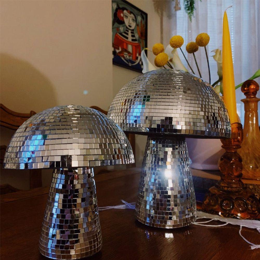 Suyo Bola Disko Jamur Silver Mushroom Disco DJ Lighting Refleksi Bar Dekorasi Panggung Untuk Pesta Pernikahan