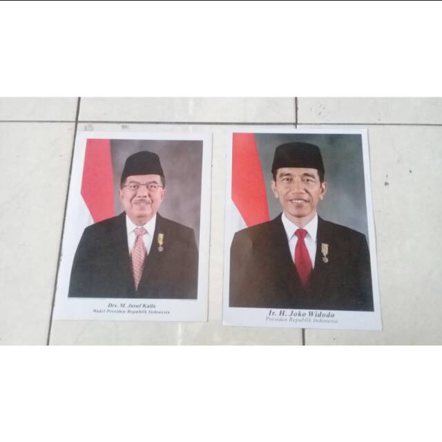 Poster Presiden Dan Wakil Presiden Yusuf Kalla Shopee Indonesia
