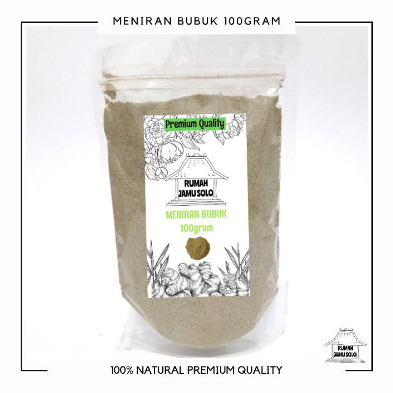 

RUMAH JAMU SOLO - Premium Quality 100gram Bubuk meniran jamu herbal minuman herbal