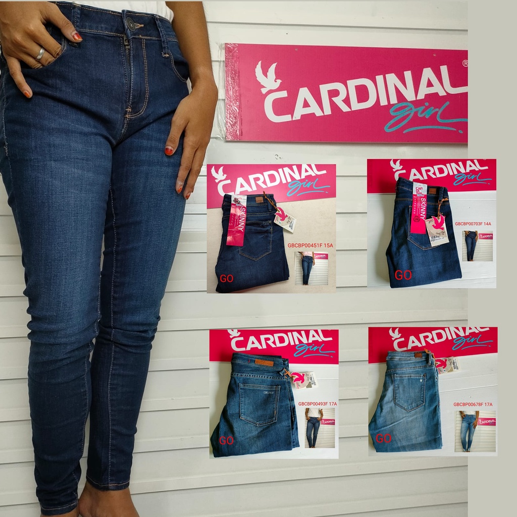 bb M CELANA JEANS CARDINAL Pensil Casual Stretch Skinny Slimfit Super Skinny Celana Panjang Ladys