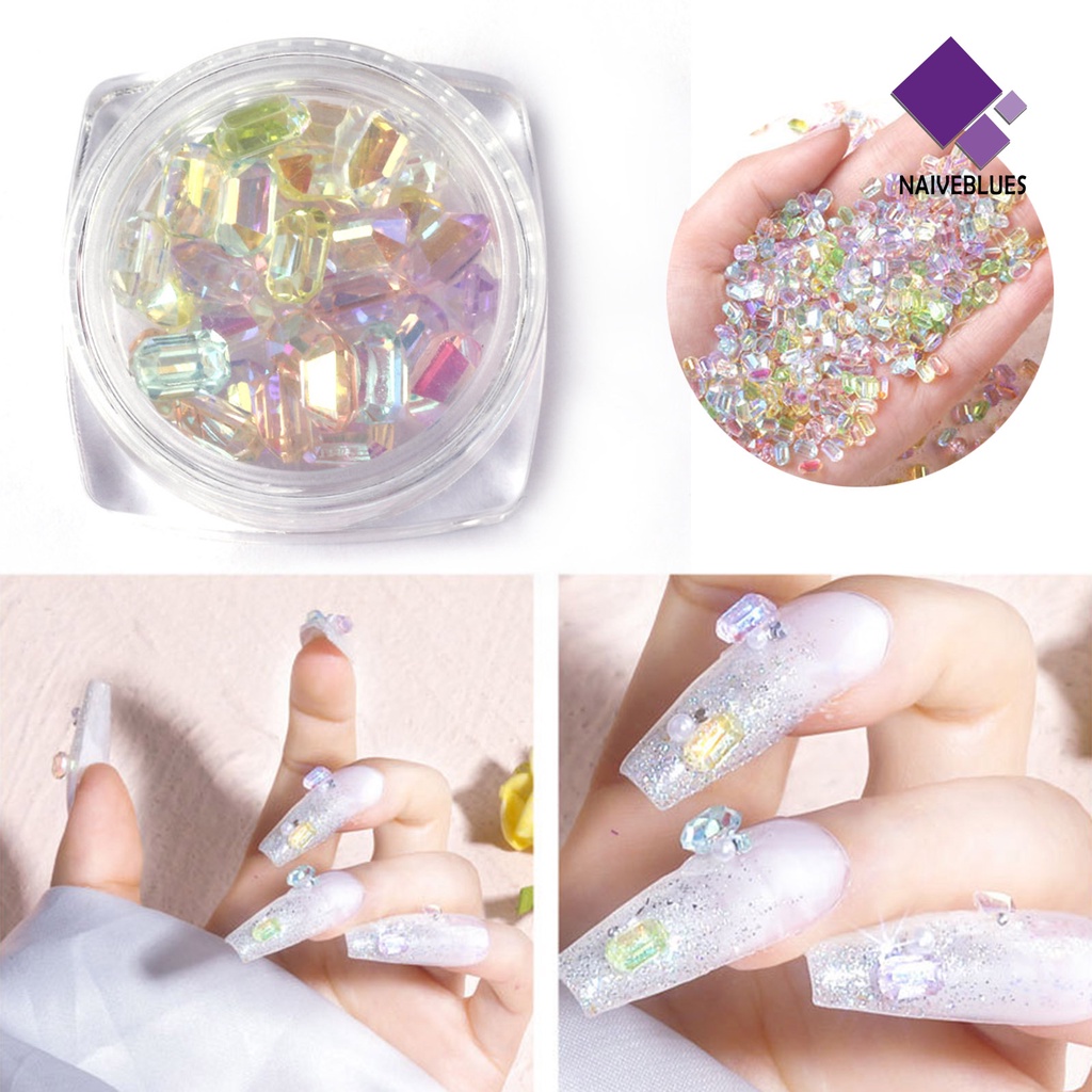 30pcs Ornamen Perhiasan 3D Bahan Resin Warna-Warni Tahan Air Untuk Dekorasi Manicure