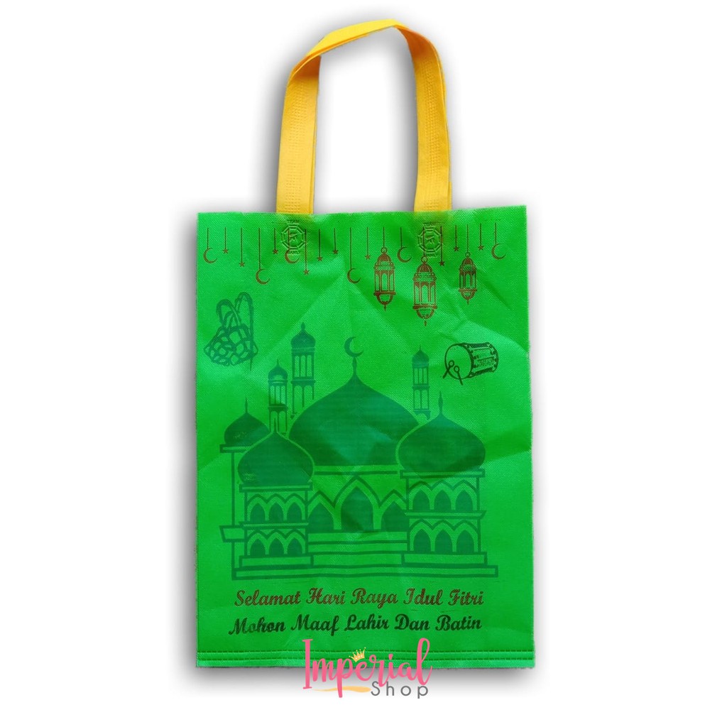 

Tas Spunbond Idul Fitri 30 x 40 cm Kantong Bingkisan Lebaran Goodie Bag Gudibag Godibag Goodiebag