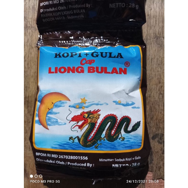 

KOPI Liong bulan (kopi+gula)