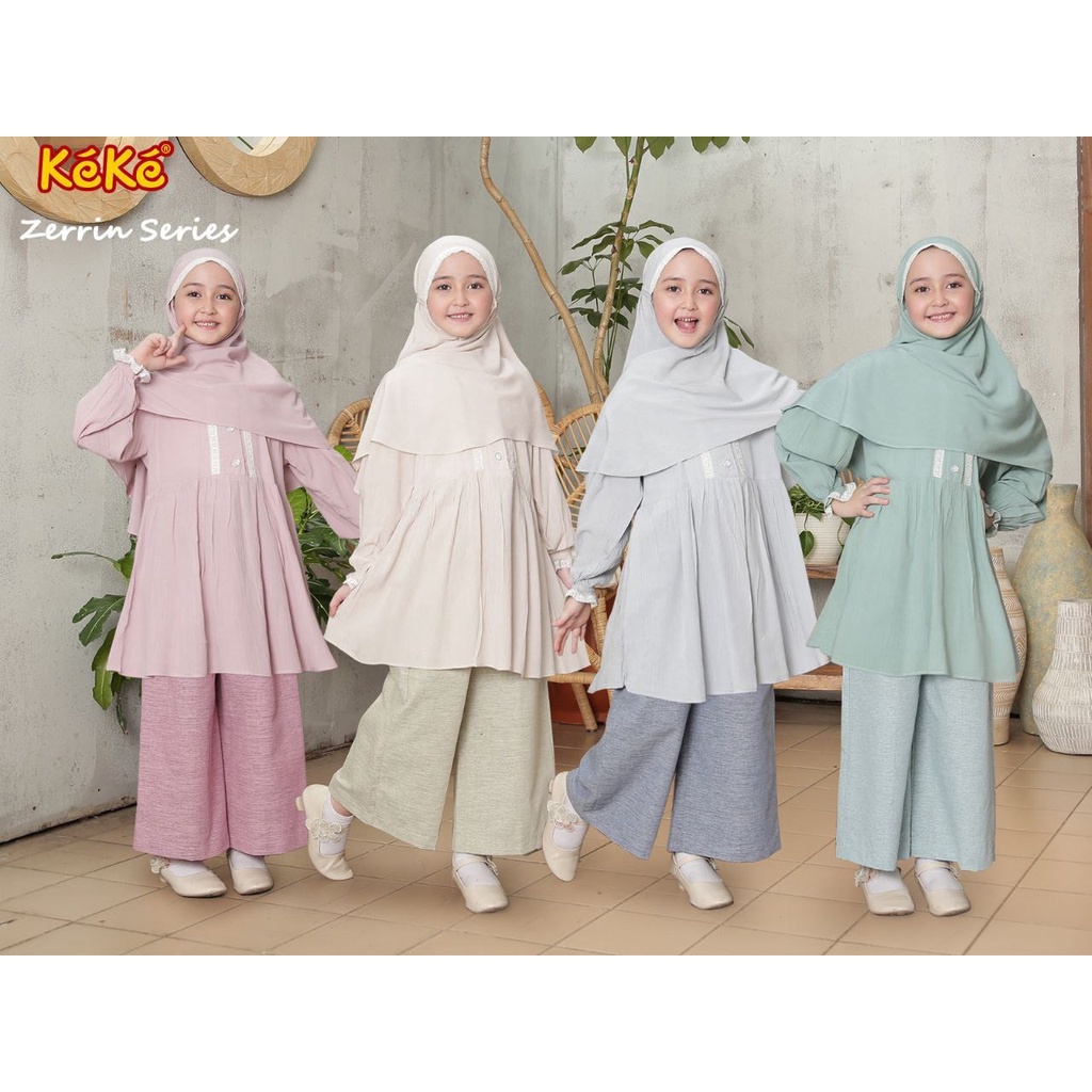Stelan Anak Keke Zerrin Series CA K 2101 - Zerrin Series | Baju Anak Keke | Gamis Anak Keke
