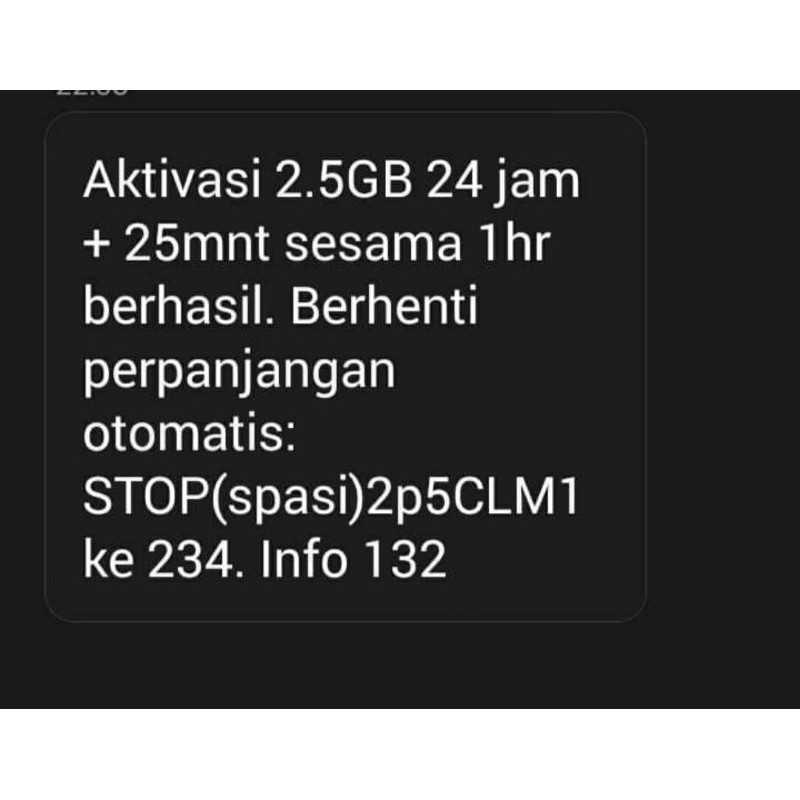 Kartu THREE SAKTI 2,5GB CUMA 3RB 24JAM