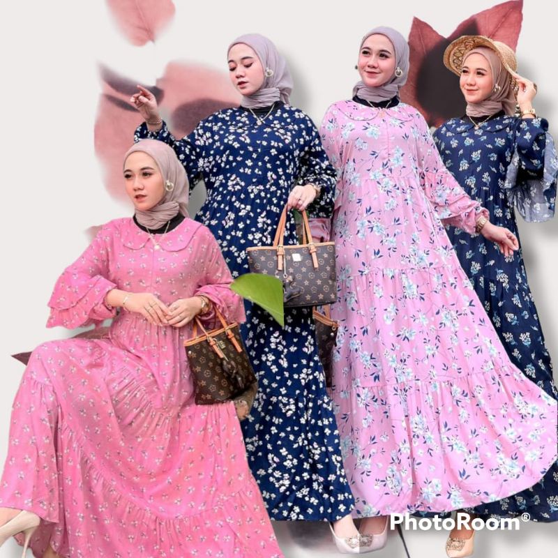 GAMIS SUSUN RAYON PELANGI TERBARU BISA COD