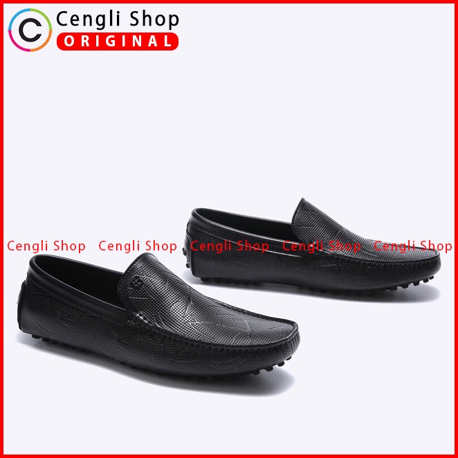 SEPATU PANSUS KULIT EVERBEST PRIA ORIGINAL LOAFER BRANDED HITAM EM55