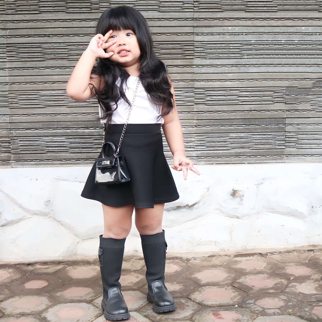 Stelan Anak Perempuan | Rok Anak Perempuan | Rok Pendek Anak Perempuan | Rok Skirt Anak | Rok Skirt 