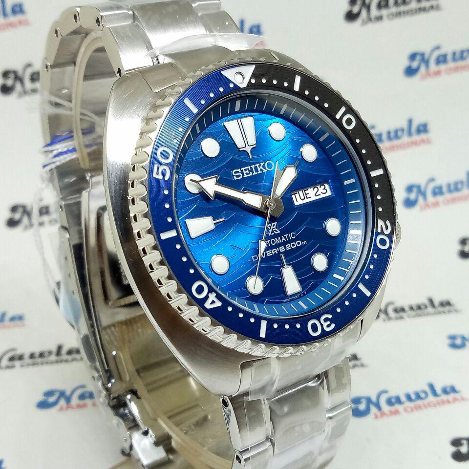 Seiko Prospex SRPD21K1 Turtle Blue Ocean - Jam Tangan Pria SRPD21