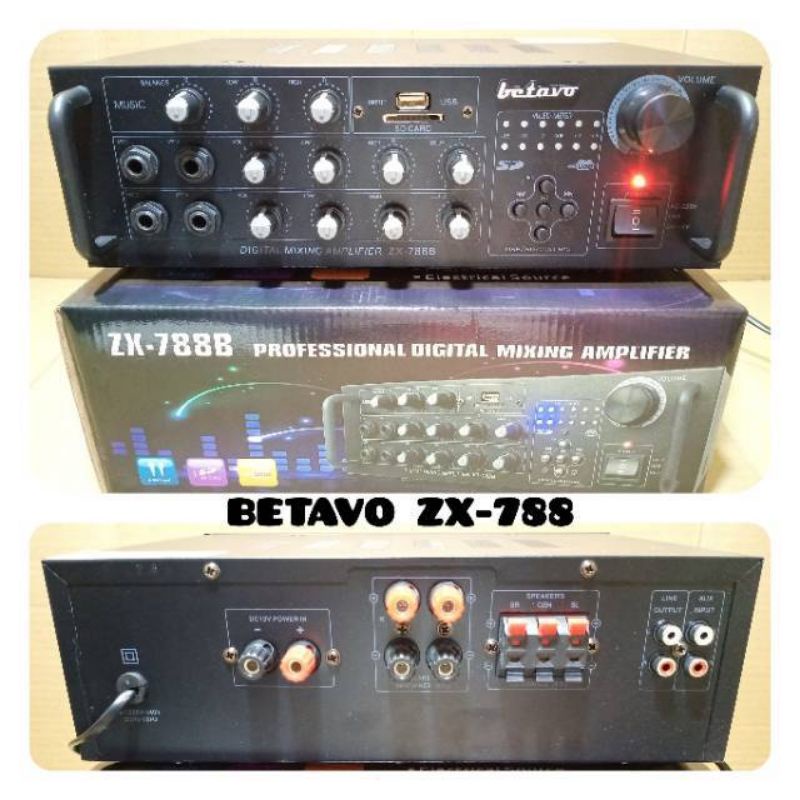 amplifier Betavo zx788b original garansi 1 tahun amplifier Betavo