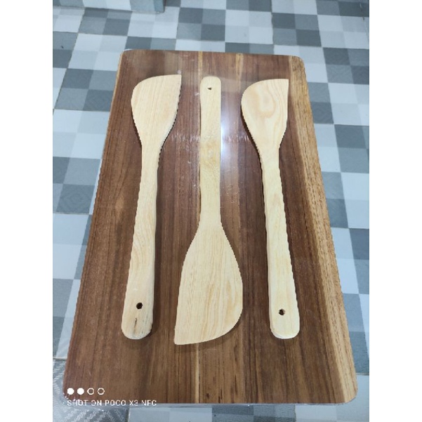 Sutil / Sendok / Spatula / Sodet Kayu Pinus P35 / SOLET PINUS