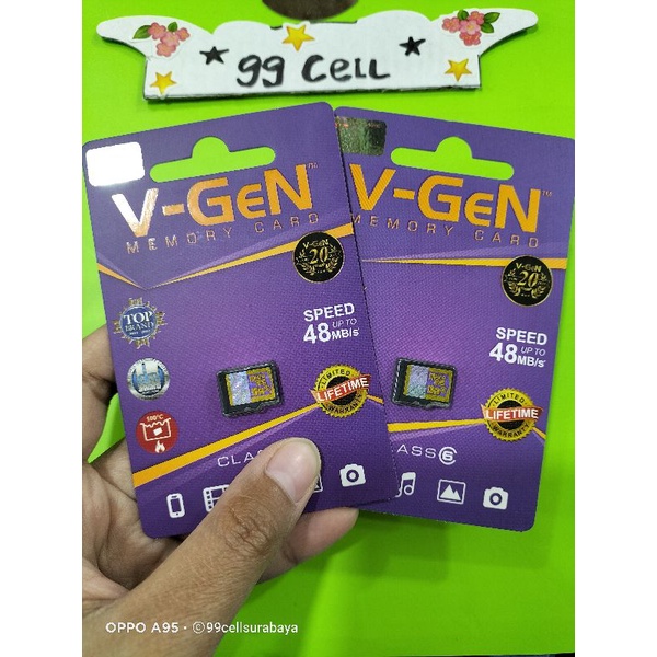 memori 16Gb V-Gen Memory card mikro SD MMC V-Gen 16gb class 6 original 100% Garansi resmi