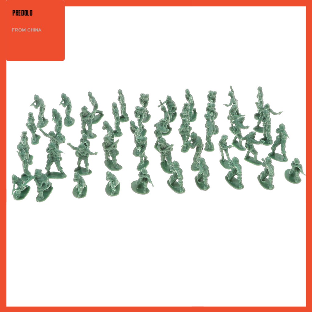 100pcs Mainan Figure Tentara Mini Bahan Plastik Ukuran 2cm