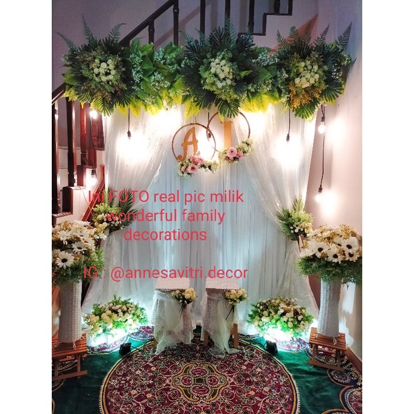 sewa dekorasi backdrop pernikahan 2 meter