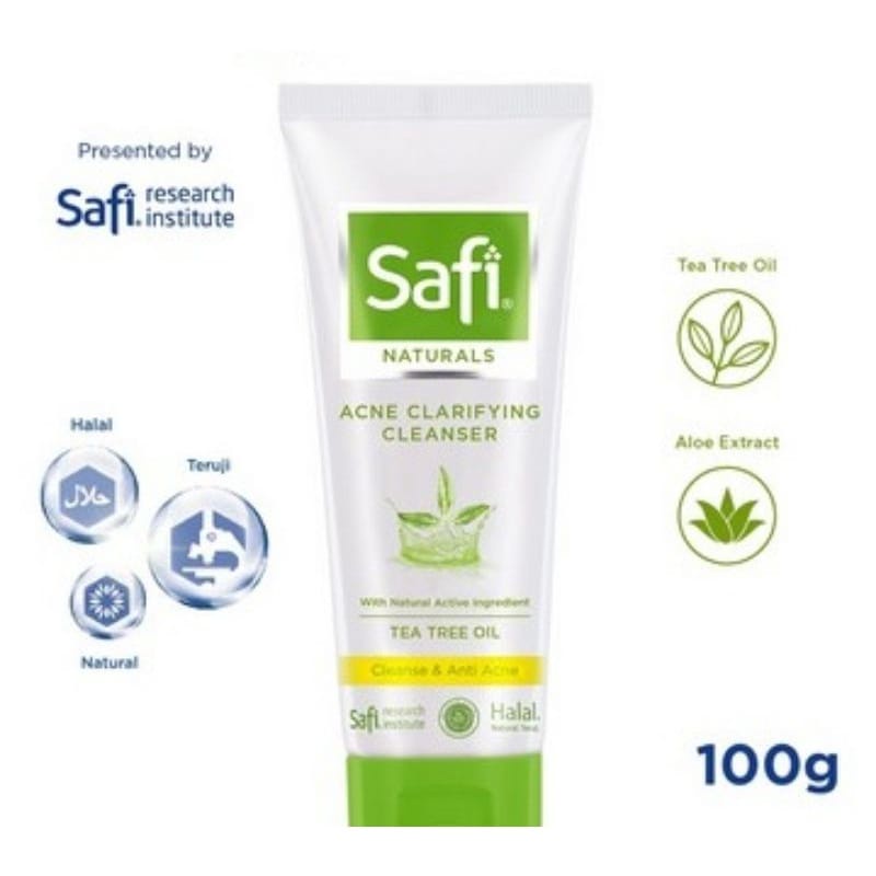 SAFI Naturals Series | Acne Clarifying Cleanser 50gr 100gr | Mattifying Cream 20gr 45gr BPOM