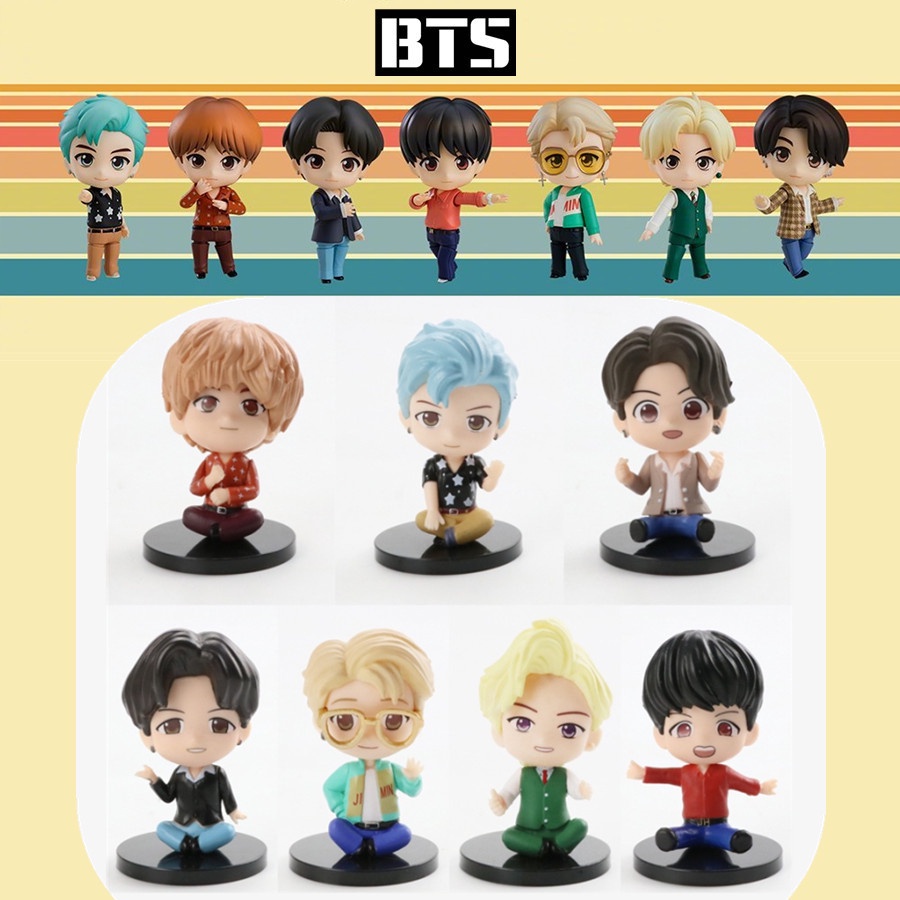 7pcs / Set Mainan Action Figure Mini BTS Bangtan Boys Dynamite Untuk Koleksi / Hadiah