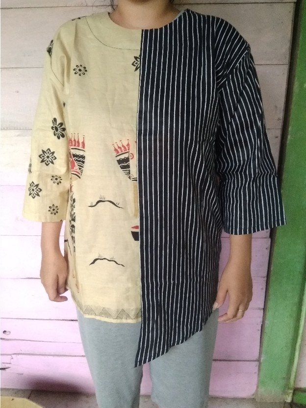 Atasan Batik Dolby Dolbi Dobby Doby Tenun Sutra Tulis Halus Katun Atbm Baron ,sarombit Atasan