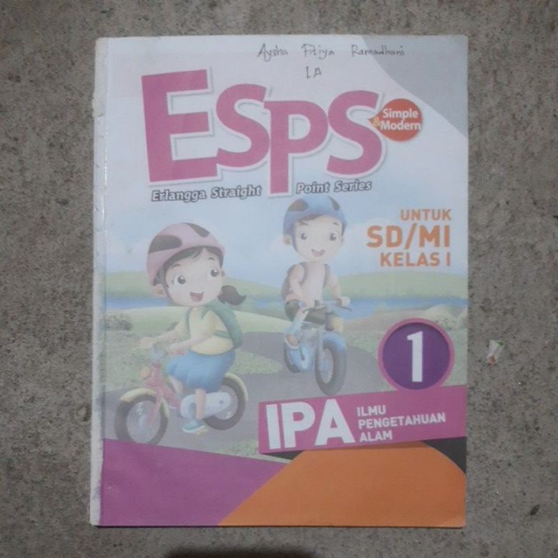 buku Esps IPA. Ilmu Pengetahuan Alam sd kelas 1.2.3 revisi kurikulum 13-Ipa 1 tanpa cover