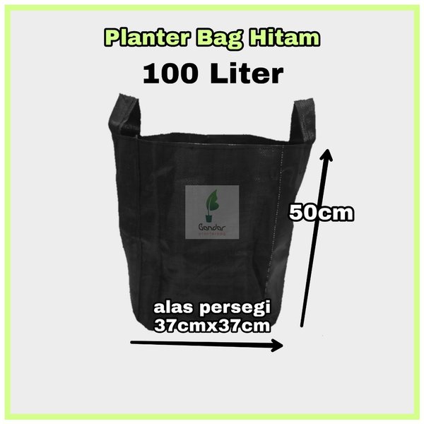 Planter Bag 100 liter hitam