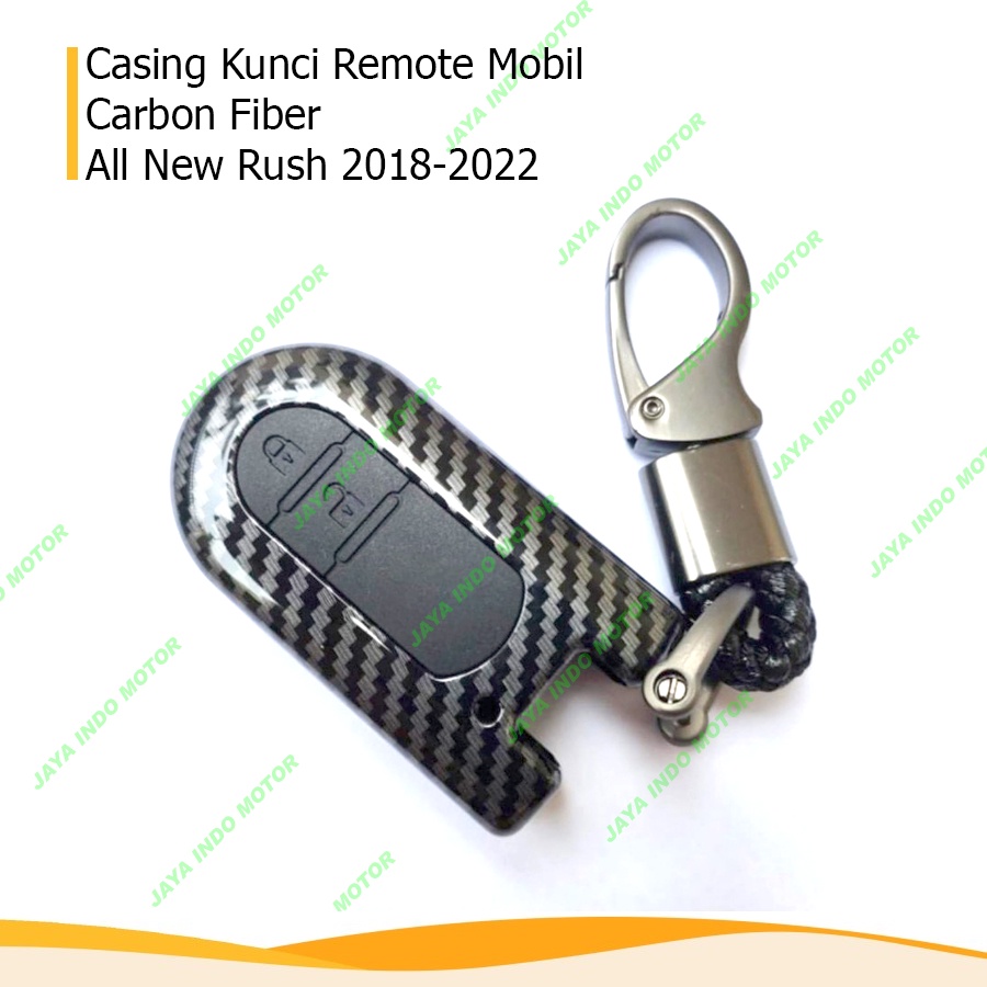 Casing Kunci All New Rush Remote Mobil Carbon Fiber 2018-2022