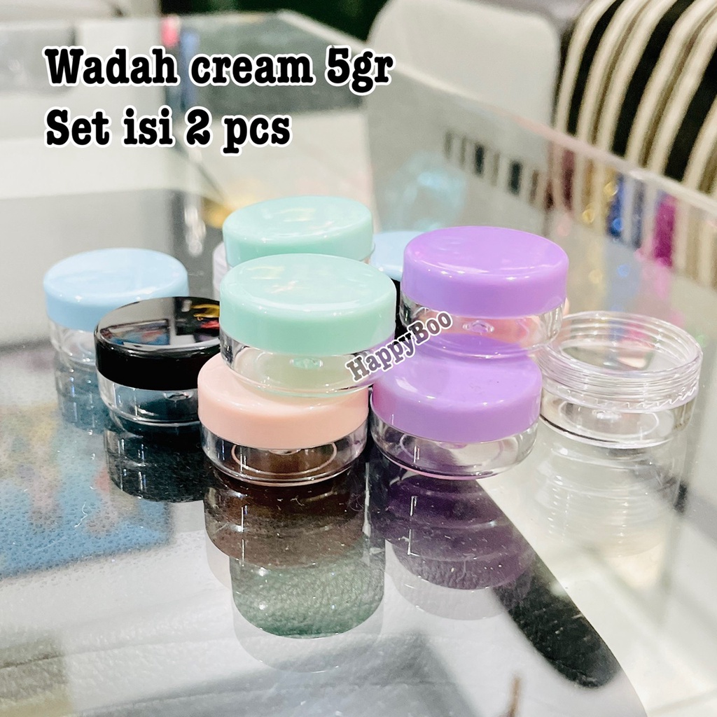 wadah cream set 2 pcs tempat cream pot cream box cream set 2 pcs animal import high quality