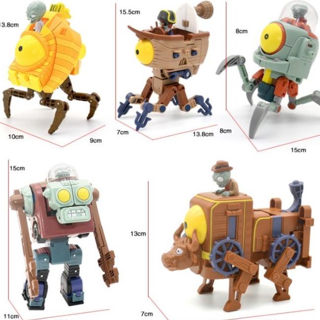 J3 - MAINAN PLANTS VS ZOMBIES TOYS DEFORMATION ROBOT KING KONG ZOMBIE