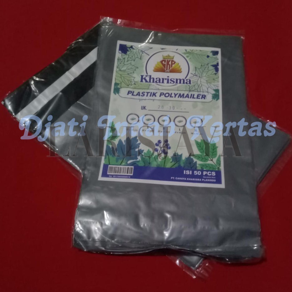 

Plastik Packing Polymailer - KHARISMA - Ukuran 20 x 30 Warna Silver Isi 50 pcs