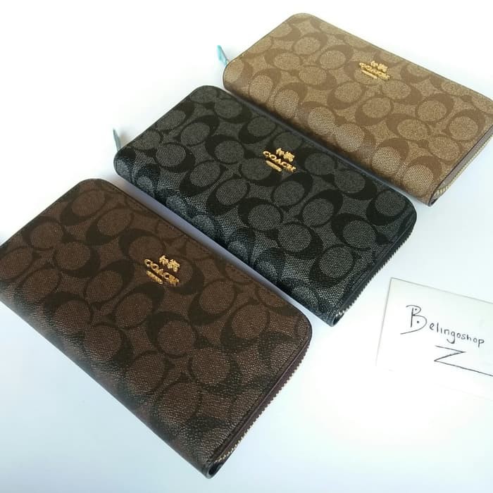Terbaru... DOMPET PANJANG WANITA RESLETING 1 COACH IMPORT