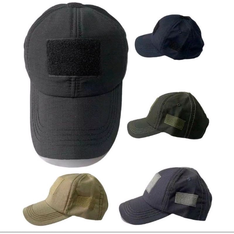 TOPI TAKTIKAL ARMY VELCRO POLOS/TOPI TNI POLRI