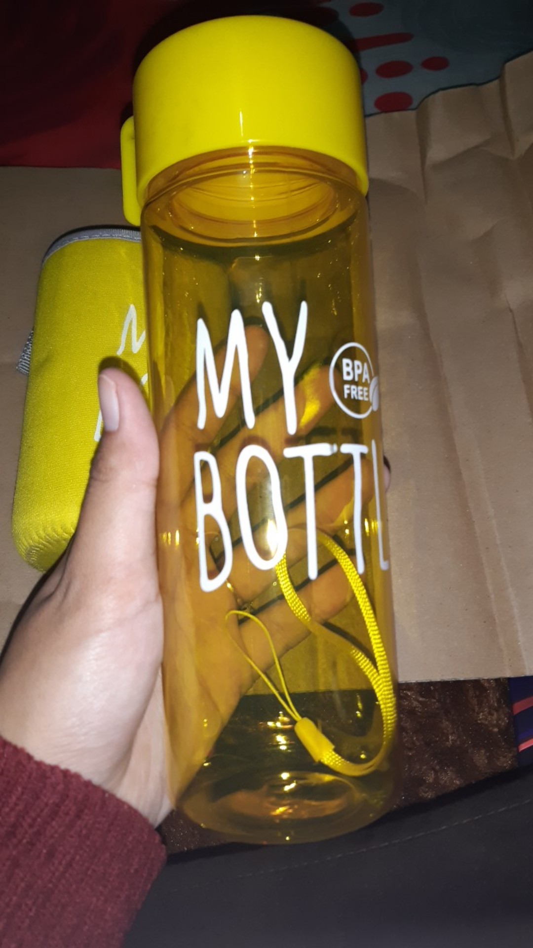 My Bottle Doff + Pouch  Warna Infused Water 500ml - Botol Minum B03-6a