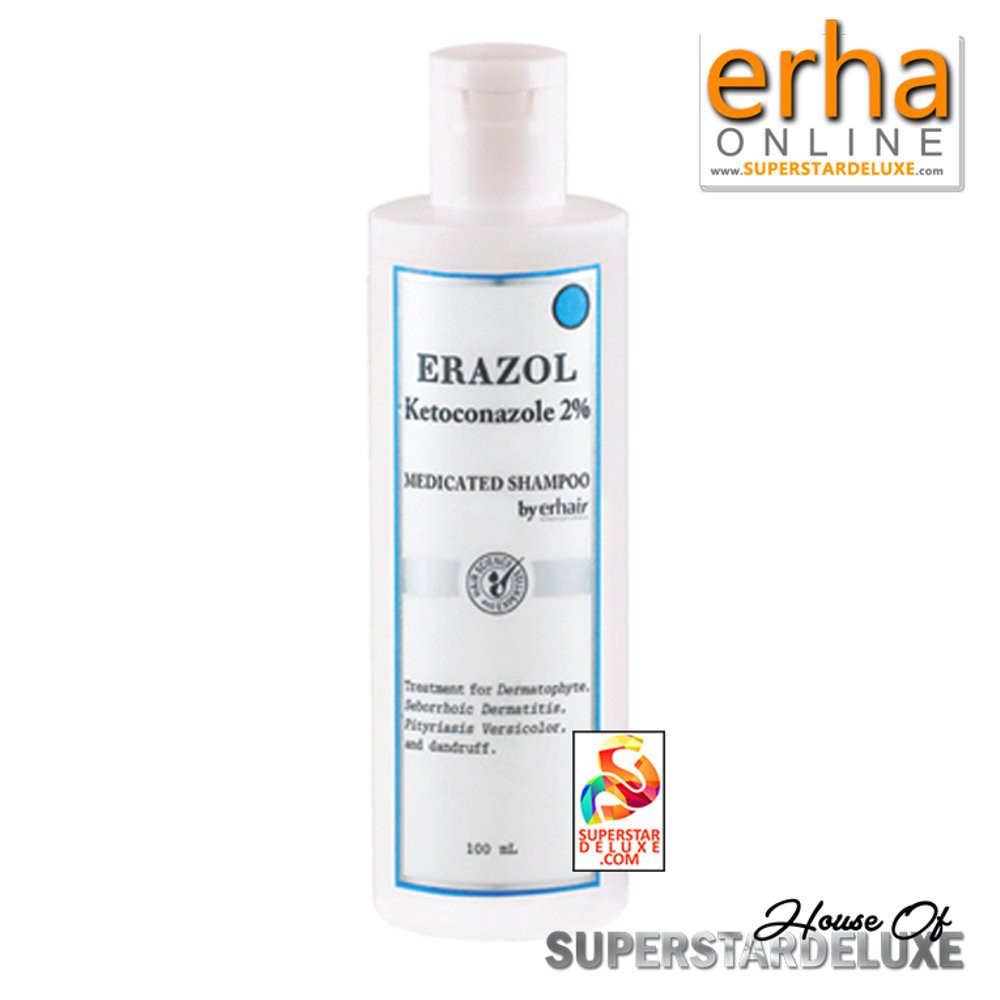 Promo Erha Erazol Medicated Shampoo - atasi dermatitis seboroik dan ketombe Diskon