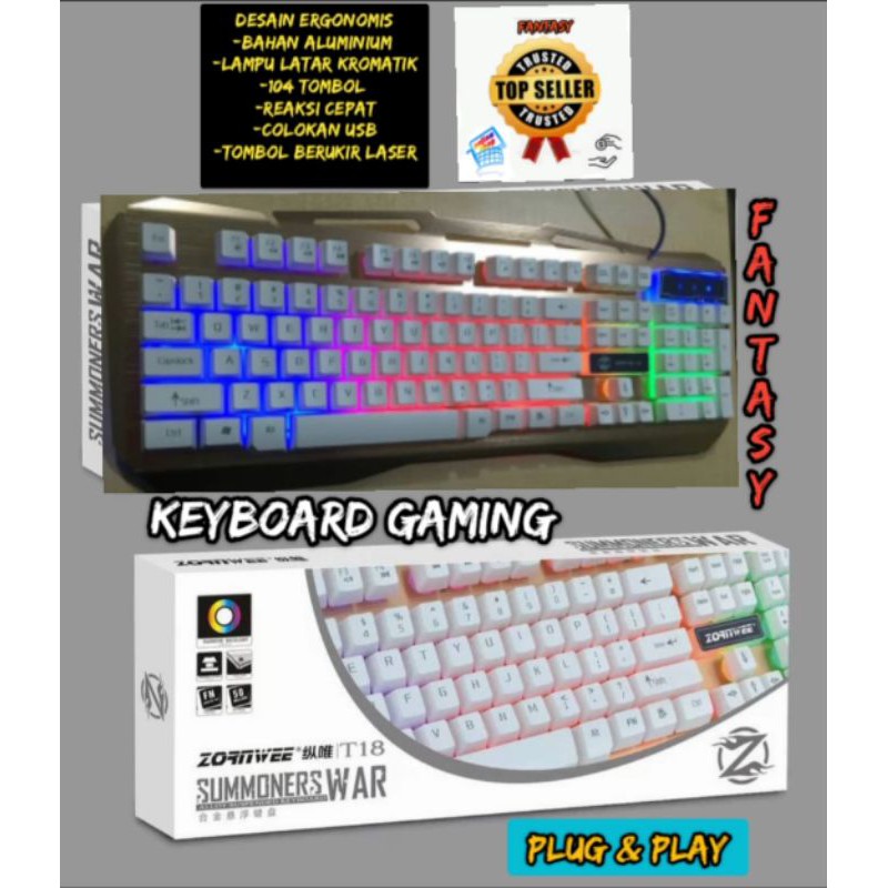 KEYBOARD GAMING ZORNWEE T18