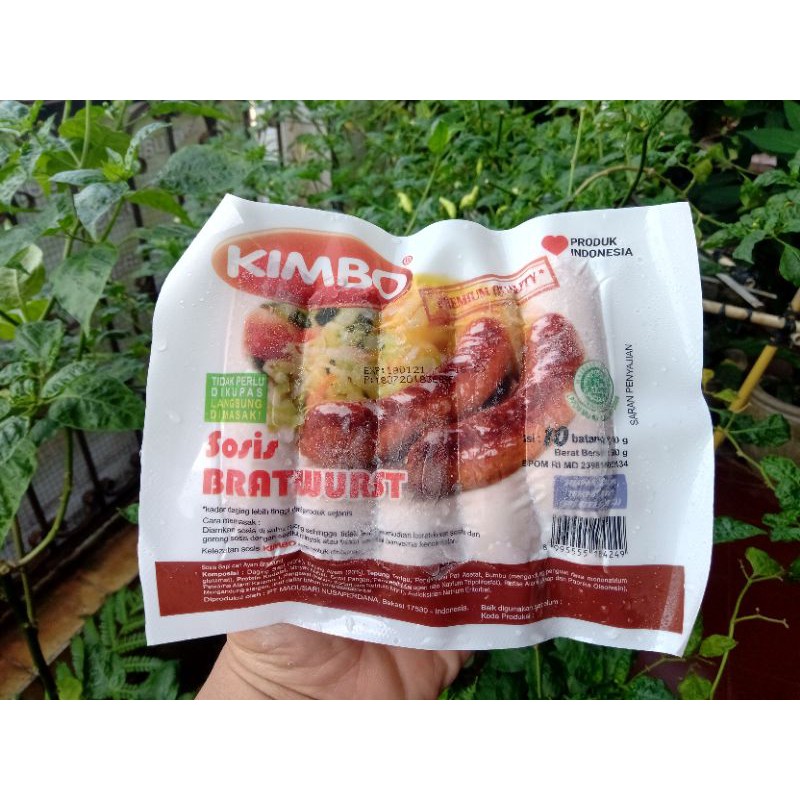 

Kimbo Sosis Sapi Bratwurst Mini 500gram
