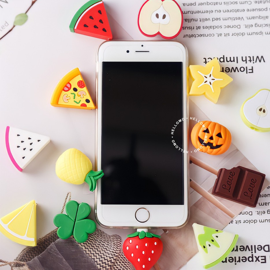 Cable Bite Karakter Pelindung Ujung Kabel Character Cable Saver Protector iPhone