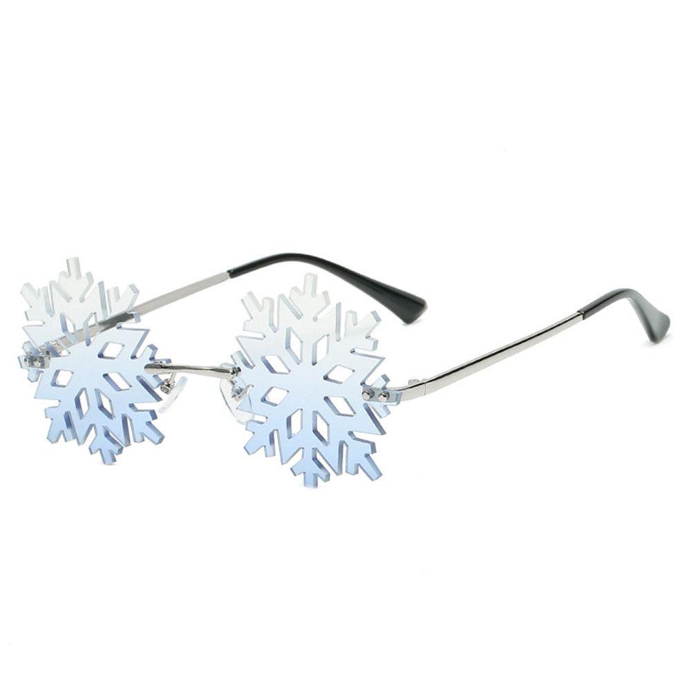 Lily Kacamata Snowflake Fashion Untuk Wanita Pria Novelty Party Eyeglasses